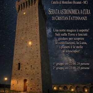 Serata Astronomica dalla Torre all'infinito 20 LUGLIO