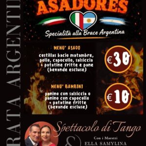  SERATA ARGENTINA AL CASTELLO DI MONTEFIORE! -Sabato 22 Agosto 2026 dalle ore 19:00